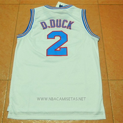 Camiseta Tune Squad Daffy Duck NO 2 Blanco